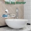 GRIVAN Wall Mount Stainless Steel Round Shape Double Soap Holder/Stand/Dish for Bathroom, Soap Tray for Bathroom Wall/Bathroom Accessories SS304