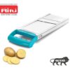 RITU Plastic Plain Slicer | Stainless Steel Manual Vegetable Cutter & Potato Chips Maker for Kitchen | Lightweight Slicer for Making Plain Chips, Veg Salad, Fruits Slicing at Home & Restaurants