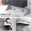 1775769193_Pack-of-2-Self-Adhesive-Plastic-Bathroom-Rack-Bathroom-Shelf-Organizer-Wall-Mounted-Shelf-Bathroom-Hardware-Accessories-Storage-Racks-Kitchen-Bathroom-Accessories-Rack-Shelf-White-Black.jpg Pack of 2 Self-Adhesive Plastic Bathroom Rack, Bathroom Shelf Organizer, Wall Mounted Shelf, Bathroom Hardware & Accessories, Storage Racks Kitchen Bathroom Accessories Rack Shelf, White & Black