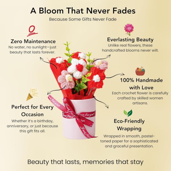 1775772640_Nostrae-by-Ekhasa-Red-Cherry-Blossom-Crochet-Flowers-Bouquet-Small-Size-Knitted-Flowers-For-Gifting-Woolen-Bouquet-Perfect-For-Crochet-Gifts-Handmade-Bouquets-Gift.jpg Nostrae by Ekhasa Red Cherry Blossom Crochet Flowers Bouquet (Small Size) | Knitted Flowers For Gifting | Woolen Bouquet Perfect For Crochet Gifts | Handmade Bouquets Gift