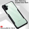 TheGiftKart Shockproof Crystal Clear Back Cover Case for Samsung Galaxy M06 5G / F06 5G | 360 Degree Protection | Protective Design | Transparent Case for Samsung M06 / F06 5G (PC & TPU, Black Bumper)