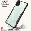 TheGiftKart Shockproof Crystal Clear Back Cover Case for Samsung Galaxy M06 5G / F06 5G | 360 Degree Protection | Protective Design | Transparent Case for Samsung M06 / F06 5G (PC & TPU, Black Bumper)
