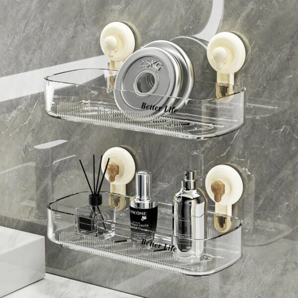 1775776795_Suction-Cup-Bathroom-Organiser-Without-Drill-Shelf-Organizer-Wall-Mounted-Bathroom-Shelves-Rack-Holder-Stand-for-Bathroom-Accessories-Organiser-Without-Drill-Pack-of-1.jpg Suction Cup Bathroom Organiser Without Drill | Shelf Organizer Wall Mounted Bathroom Shelves | Rack Holder Stand for Bathroom Accessories Organiser Without Drill (Pack of 1)