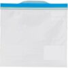 Amazon Basics - Multipurpose Zip Lock Storage Bags | 45 Count | Small | 21.3 x 18 cm | Reusable and Reclosable with Double Zipper | Material Plastic | Leak- Proof | Food Grade | Microwave Safe