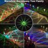 LIANGLOME Solar Lights Outdoor Pathway - 8 Pack Color Changing Solar Garden Lights for Patio, Lawn, Driveway, Yard, Waterproof, Stainless Steel, Easy Installation, Energy Saving