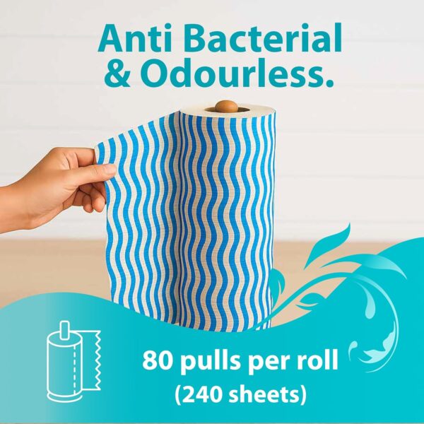 1775786733_Origami-Non-Woven-Reusable-Washable-Kitchen-Towel-Roll-Ultra-Absorbent-Antimicrobial-Anti-Odour-Wipes-for-Spotless-Cleaning-Quick-Dry-Tissues-Pack-of-3-80-Wipes-Per-Roll-240Sheets.jpg Origami Non Woven Reusable & Washable Kitchen Towel Roll | Ultra Absorbent, Antimicrobial & Anti Odour Wipes for Spotless Cleaning | Quick Dry Tissues Pack of 3 (80 Wipes Per Roll, 240Sheets)