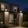 Epyz Solar Gate Pillar Light Outdoor Waterproof Square Shape,2600mah Battery, 3 Type of Lights, Application for Fence, Garden, Wall, Outdoor [ 72LED, Multicolour ]