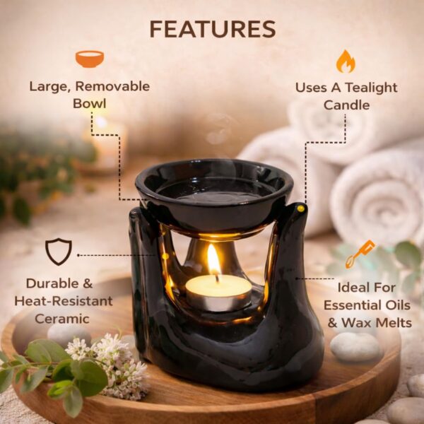 1775788431_Pure-Source-India-Black-Ceramic-Handtype-Aroma-Burner-with-1-Tea-Light-Candle-for-Essential-Oils-Wax-Melts-–-Tealight-Candle-Diffuser-Oil-Warmer-for-Spa-Meditation-Bedroom-Gift-Use.jpg Pure Source India Black Ceramic Handtype Aroma Burner with 1 Tea Light Candle for Essential Oils & Wax Melts – Tealight Candle Diffuser, Oil Warmer for Spa, Meditation, Bedroom & Gift Use