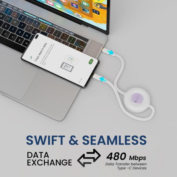 1775804424_Portronics-Upgraded-Konnect-Recoil-100W-Type-C-to-Type-C-Retractable-CablePd-Fast-ChargingRetractable-Charging-CableFast-Data-TransferCompatibility-with-iPhone-15-SeriesType-C-SmartphonesWhite.jpg Portronics Upgraded Konnect Recoil 100W Type C to Type C Retractable Cable,Pd Fast Charging,Retractable Charging Cable,Fast Data Transfer,Compatibility with iPhone 15 Series&Type C Smartphones,?White
