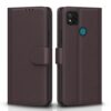 Pikkme Flip Cover Leather Finish | Inside TPU with Card Pikkme Flip Cover Leather Finish | Inside TPU with Card Pockets | Wallet Stand and Shock Proof | Complete Protection Flip Case for Redmi 10A/10A Sport/Redmi 9/Redmi 9 Activ/9C/Poco C31(Coffee)