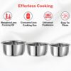 1775816835_Vinod-Stainless-Steel-Tope-Set-5-Pcs-0.8-1-1.4-1.8-2.2-litres-Patila-Cookware-Set-Combo-Even-Heat-Heavy-Sandwich-Bottom-Induction-Compatible-for-Boiling-and-Cooking-2-Year-Warranty.jpg Vinod Stainless Steel Tope Set - 5 Pcs | 0.8, 1, 1.4, 1.8, & 2.2 litres | Patila Cookware Set Combo, Even Heat, Heavy Sandwich Bottom, Induction Compatible for Boiling and Cooking - 2 Year Warranty