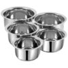 1775816837_Vinod-Stainless-Steel-Tope-Set-5-Pcs-0.8-1-1.4-1.8-2.2-litres-Patila-Cookware-Set-Combo-Even-Heat-Heavy-Sandwich-Bottom-Induction-Compatible-for-Boiling-and-Cooking-2-Year-Warranty.jpg Vinod Stainless Steel Tope Set - 5 Pcs | 0.8, 1, 1.4, 1.8, & 2.2 litres | Patila Cookware Set Combo, Even Heat, Heavy Sandwich Bottom, Induction Compatible for Boiling and Cooking - 2 Year Warranty