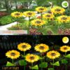 Solar Outdoor Lights Garden Decor,Upgraded 2 Pack Solar Garden Lights, Waterproof Outdoor Solar Lights Decorative for Garden, Patio, Yard-Auto ON/Off