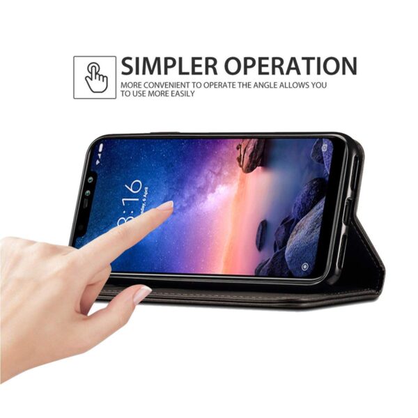 WHITBULL PU Leather Magnetic Premium Flip Cover with 2 Card Slot Compatible with Samsung Galaxy S26 Ultra 5G - Black