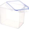 ARISTO Lock & Fresh 304 Plastic Storage Container For Storing grains, pulses, rice, wheat etc - 4400 ML, Transparent Clear, large (LOCK&FRESH304) (22 x 15.5 x 19cm)