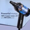 AGARO Compressed Air Duster,Air Blower, Powerful 48000 RPM, Variable Speed, Copper Motor, Air Spray/Blower for Electronics & Inflatables, Dust Cleaner for Computer, Laptop, Home, Car & Office, AD1719