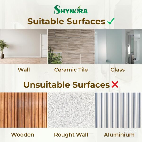 (2-Pack Self Adhesive Bathroom/Kitchen Organiser Shelf Without Drill | Wall Mounted Shelves for Bathroom, Kitchen, Living Room, Toilet | Accessiories with Durable PET Material (Transparent)