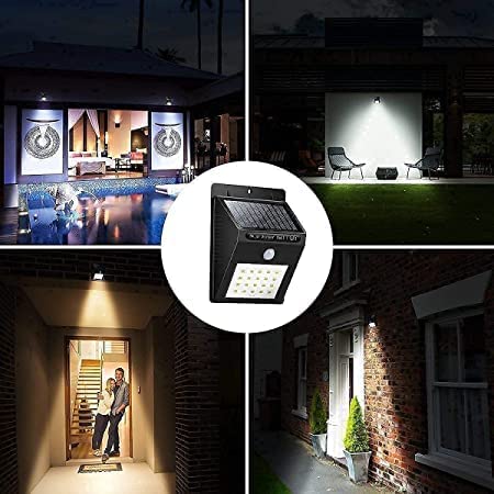 20 Led Solar Motion Sensor Light Wireless Waterproof Night Spotlight for Outdoor/Garden Wall, Solar Lights for Home