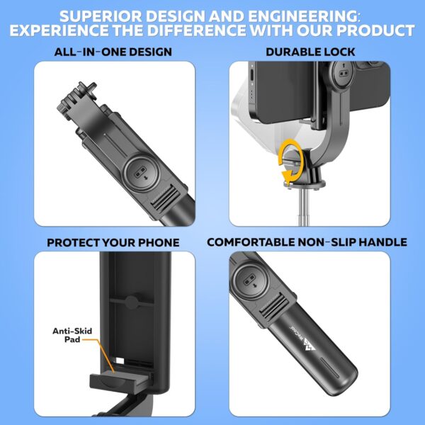 1775873804_WeCool-S1-Selfie-Stick-Tripod-3-in-1-Multifunctional-Design-with-Detachable-Wireless-Remote-Portable-Lightweight-Phone-Tripod-for-Vlogging-Photography-iPhone-Android-Smartphones.jpg WeCool S1 Selfie Stick Tripod, 3-in-1 Multifunctional Design with Detachable Wireless Remote, Portable & Lightweight Phone Tripod for Vlogging, Photography, iPhone & Android Smartphones