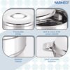 WARMEO Steam Insulated Stainless Steel Casseroles| Easy to Carry Hot Boxes for Kitchen | Hot Food, Easy to Store| Silver| Set of 3 (500,1000,1500ml)