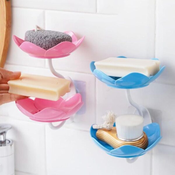 1775876960_Ngel-Wall-Mounted-Drain-Soap-Stand-Double-Layer-Lotus-Flower-Shaped-Soap-Tray-Removable-Soap-Dish-Non-Slip-Storage-Self-Adhesive-Bathroom-Accessories-Soap-Tray.jpg Ngel Wall- Mounted Drain Soap Stand Double Layer Lotus Flower Shaped Soap Tray Removable Soap Dish Non- Slip Storage Self- Adhesive Bathroom Accessories (Soap Tray)