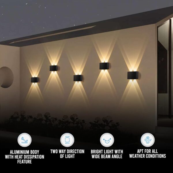1775878701_Gesto-4W-Waterproof-Led-Wall-Light-for-Home-Decoration-–-Up-Down-2-Way-LED-Wall-Lamp-IP65-Outdoor-Fancy-Wall-Lights-for-BalconyGateElevationGardenPatio-Decorative-Wall-Mount-Light-Pack-of-2.jpg Gesto 4W Waterproof Led Wall Light for Home Decoration – Up Down 2-Way LED Wall Lamp | IP65 Outdoor Fancy Wall Lights for Balcony,Gate,Elevation,Garden,Patio | Decorative Wall Mount Light -Pack of 2