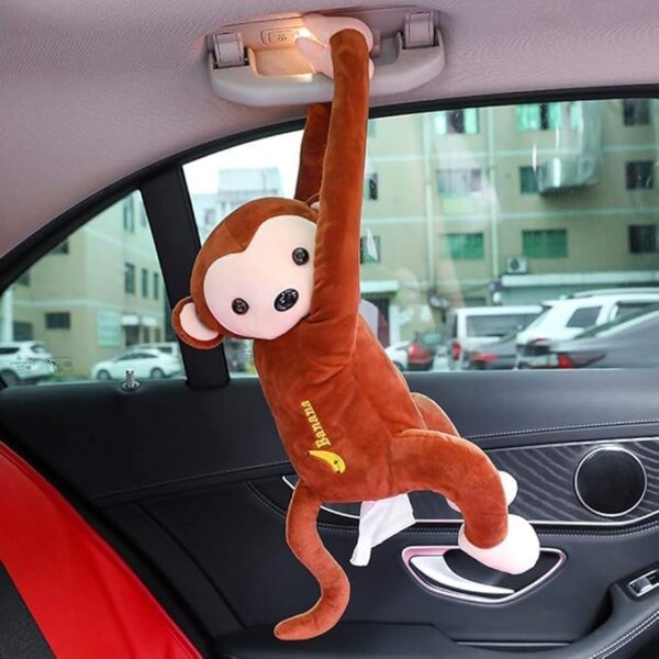 1775888515_Cartoon-Monkey-Tissue-Holder-for-Car-Creative-Plush-Car-Tissue-Box-Holder-Napkin-Box-Hanging-Car-Tissue-Box-Case-Tissue-Cover-Dispenser-for-Car-Home-Bathroom.jpg Cartoon Monkey Tissue Holder for Car Creative Plush Car Tissue Box Holder Napkin Box Hanging Car Tissue Box Case Tissue Cover Dispenser for Car Home Bathroom