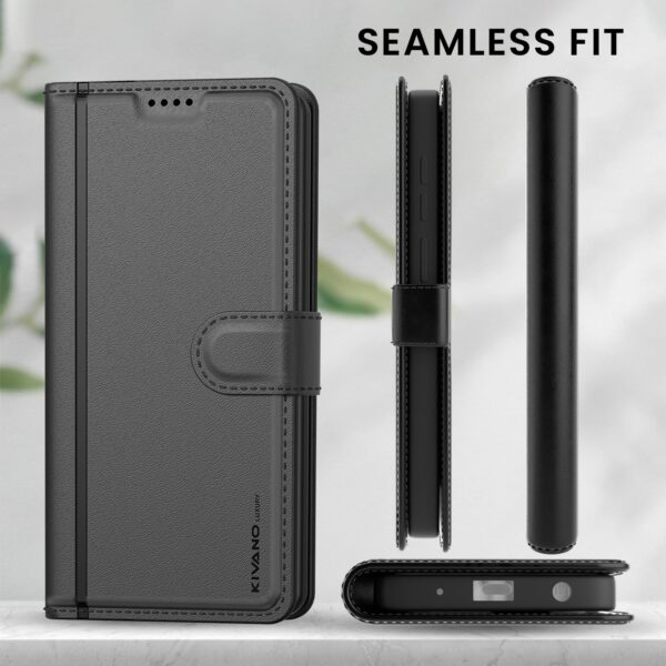 1775920764_Compatible-for-Vivo-T1-Pro-5G-iQOO-Z6-Pro-5G-Luxury-Handmade-Leather-Magnetic-Flip-Folio-Case-Card-Holder-Kickstand-Slim-Protective-Cover-Unisex-Black.jpg Compatible for Vivo T1 Pro 5G / iQOO Z6 Pro 5G Luxury Handmade Leather Magnetic Flip Folio Case | Card Holder & Kickstand | Slim Protective Cover | Unisex - Black
