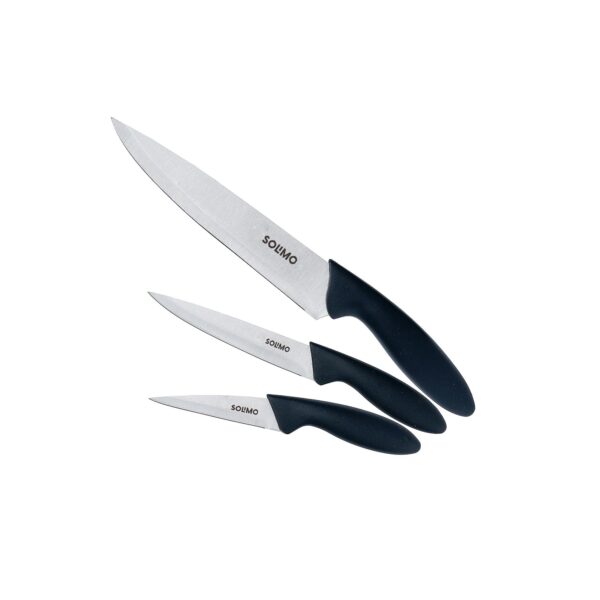 Amazon Brand - Solimo Classic Stainless Steel 3-Piece Knife Set