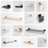 Aquarium Bath Paper Holder for Bathroom, Kitchen | Made with Stainless Steel 304 | PVD Black Matt Finish | Ideal Bathroom Accessories for Home | Astro (Chrome)