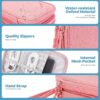 3 Layers Electronic Gadget Travel Bag, Universal Travel Accessories Gear Portable Organizer Holder Pouch Carrying Cover for Cable Adapter Cords SD Cards Power Bank -Pink