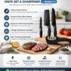 1775948870_Professional-Black-Kitchen-Knife-Set-with-Sharpener-Chef-Cleaver-Paring-Cooking-Knives-Ultra-Sharp-Stainless-Steel-Blades-Best-Kitchen-Knives-for-Home-Restaurant-Use.jpg Professional Black Kitchen Knife Set with Sharpener | Chef, Cleaver & Paring Cooking Knives | Ultra Sharp Stainless Steel Blades | Best Kitchen Knives for Home & Restaurant Use