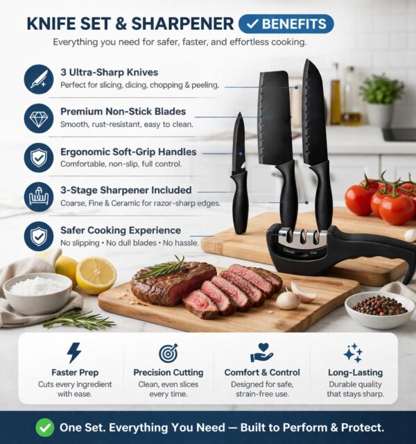 1775948870_Professional-Black-Kitchen-Knife-Set-with-Sharpener-Chef-Cleaver-Paring-Cooking-Knives-Ultra-Sharp-Stainless-Steel-Blades-Best-Kitchen-Knives-for-Home-Restaurant-Use.jpg Professional Black Kitchen Knife Set with Sharpener | Chef, Cleaver & Paring Cooking Knives | Ultra Sharp Stainless Steel Blades | Best Kitchen Knives for Home & Restaurant Use