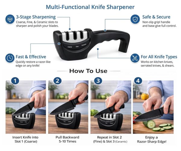 1775948871_Professional-Black-Kitchen-Knife-Set-with-Sharpener-Chef-Cleaver-Paring-Cooking-Knives-Ultra-Sharp-Stainless-Steel-Blades-Best-Kitchen-Knives-for-Home-Restaurant-Use.jpg Professional Black Kitchen Knife Set with Sharpener | Chef, Cleaver & Paring Cooking Knives | Ultra Sharp Stainless Steel Blades | Best Kitchen Knives for Home & Restaurant Use