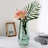 SPHINX Decorative Glass Vase for Flowers Plants Home Decor Office Living Table Decorations, Vases for Home Decor, Luster Glass Vase,Modern - (Green, Approx 9 Inches Height)