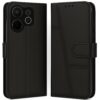 Vivo V70 5G / Vivo V70 Elite 5G Flip Cover Vivo V70 5G / Vivo V70 Elite 5G Flip Cover Leather Finish | Inside TPU with Card Pockets | Wallet Stand | Complete Protection Flip Case Black