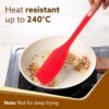AGARO Silicone Spatula Set of 6, Large Heat Resistant Spatula for Cooking, Baking and Mixing, Non-Stick Cookware for Kitchen, BPA Free, Seamless Design, Deluxe, Red.