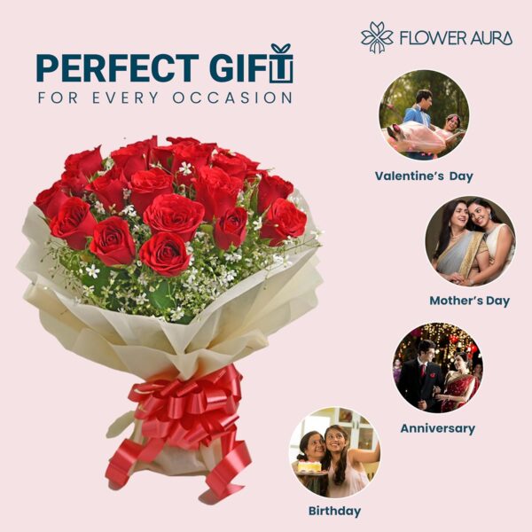 1775953746_FlowerAura-Premium-Fresh-Live-Flower-Bouquet-of-Enchanting-20-Red-Roses-In-Non-Woven-Paper-Gift-For-Birthday-Anniversary-Love-Home-Decor-Mothers-Day-Gift-For-Mom-Same-Day-Delivery.jpg FlowerAura Premium Fresh Live Flower Bouquet of Enchanting 20 Red Roses In Non Woven Paper Gift For Birthday | Anniversary | Love | Home Decor | Mothers Day Gift For Mom (Same Day Delivery)