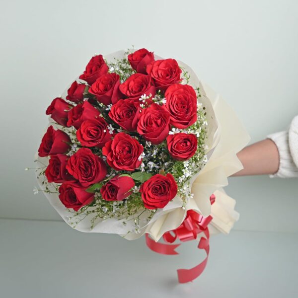 1775953747_FlowerAura-Premium-Fresh-Live-Flower-Bouquet-of-Enchanting-20-Red-Roses-In-Non-Woven-Paper-Gift-For-Birthday-Anniversary-Love-Home-Decor-Mothers-Day-Gift-For-Mom-Same-Day-Delivery.jpg FlowerAura Premium Fresh Live Flower Bouquet of Enchanting 20 Red Roses In Non Woven Paper Gift For Birthday | Anniversary | Love | Home Decor | Mothers Day Gift For Mom (Same Day Delivery)