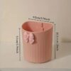 Wall Mounta Esthetic Makeup Organizer | Modern Plastic Cosmetic Storage| Lightweight Bathroom Accessory Holder for Brushes, Tubes Pack of 01 (Cream)