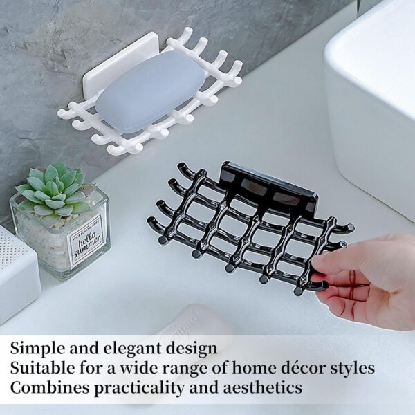 1775973791_Self-Draining-Soap-Dish-Holder-Self-Adhesive-Wall-Mounted-Soap-Case-Durable-Bathroom-Organizer-–-No-Drill-Soap-Dispenser-for-Wash-Basin-Soap-Stand-for-Bathroom-Accessories-Pack-of-2.jpg Self Draining Soap Dish Holder, Self-Adhesive Wall-Mounted Soap Case, Durable Bathroom Organizer – No Drill Soap Dispenser for Wash Basin, Soap Stand for Bathroom Accessories (Pack of 2)