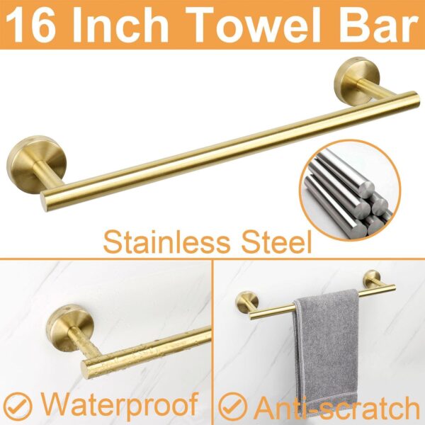 1775977560_JIALTO-5-Piece-Bathroom-Towel-Holder-Towel-Rod-Toilet-Roll-Stand-Wall-Mounted-Bathroom-Fittings-Full-Set-–-16-Inch-Hand-Towel-Bar-Toilet-Paper-Holder-Adhesive-Hooks-Gold-5-Pieces-Set.jpg JIALTO 5-Piece Bathroom Towel Holder | Towel Rod | Toilet Roll Stand | Wall Mounted Bathroom Fittings Full Set – 16 Inch Hand Towel Bar | Toilet Paper Holder | Adhesive Hooks (Gold, 5 - Pieces Set)