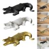 Crocodile Figurine Souvenirs Ornament Crafts Resin for Table Bedroom Balcony BlackHome & Garden|Home Dacor|Figurines|1 Crocodile Figurine