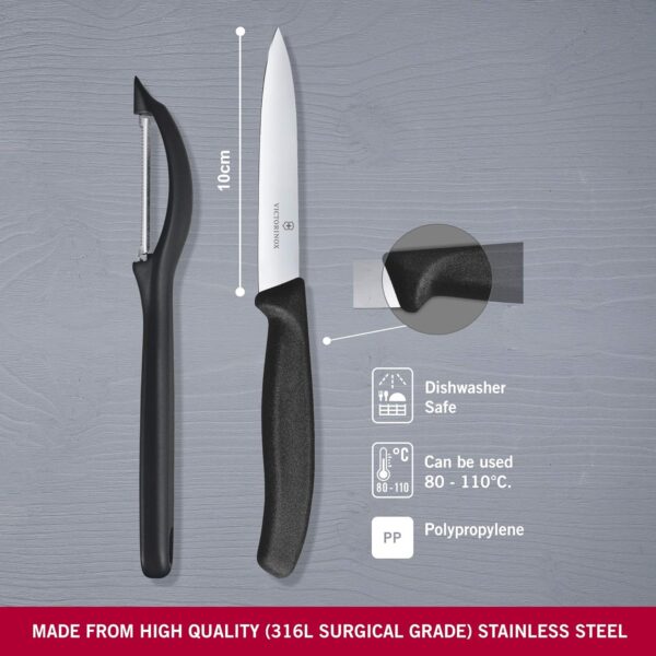 1775986968_Victorinox-Kitchen-Knife-Set-of-2-Sharp-Straight-Edge-Knife-and-Stainless-Steel-Universal-Peeler-Black.jpg Victorinox Kitchen Knife, Set of 2, Sharp Straight Edge Knife and Stainless Steel Universal Peeler, Black