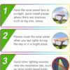 Solar Landscape Spotlight 10 LED 1800mAh Li-ion Battery Outdoor Light Ground Spot Lamp with 1W Polysilicon Panel for Yard Garden Driveway Porch Patio (Pack of 1)