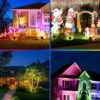 Solar Landscape Spotlight 10 LED 1800mAh Li-ion Battery Outdoor Light Ground Spot Lamp with 1W Polysilicon Panel for Yard Garden Driveway Porch Patio (Pack of 1)