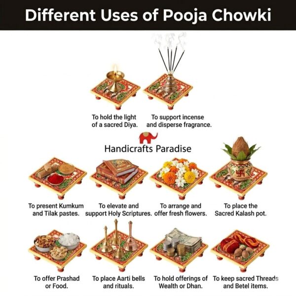 1775988167_Handicrafts-Paradise-4-x-4-inch-Peacock-Design-Painted-Marble-Chowki-Home-Mandir-Idols-Statues-Pratima-Bajot-for-God-Home-Decor-Showpiece.jpg Handicrafts Paradise (4 x 4 inch) Peacock Design Painted Marble Chowki Home Mandir, Idols Statues Pratima, Bajot for God, Home Décor Showpiece
