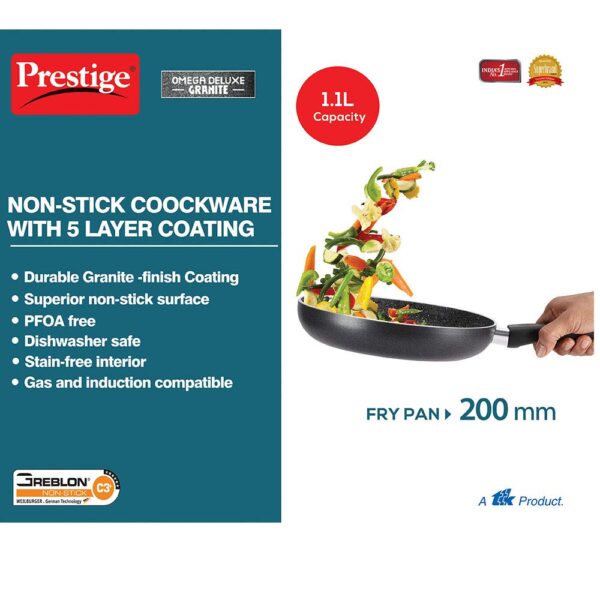 1775990625_Prestige-Non-Stick-Omega-Deluxe-Granite-Fry-Pan-Omelette-Pan-20-Centimetre-Black-Induction-Base-5-Layer-Non-Stick-Cookware-PFOA-Free-Easy-Grip-Handle.jpg Prestige Non-Stick Omega Deluxe Granite Fry Pan (Omelette Pan)| 20 Centimetre | Black | Induction Base | 5 Layer Non-Stick Cookware | PFOA Free | Easy Grip Handle