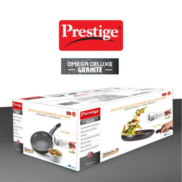 1775990626_Prestige-Non-Stick-Omega-Deluxe-Granite-Fry-Pan-Omelette-Pan-20-Centimetre-Black-Induction-Base-5-Layer-Non-Stick-Cookware-PFOA-Free-Easy-Grip-Handle.jpg Prestige Non-Stick Omega Deluxe Granite Fry Pan (Omelette Pan)| 20 Centimetre | Black | Induction Base | 5 Layer Non-Stick Cookware | PFOA Free | Easy Grip Handle
