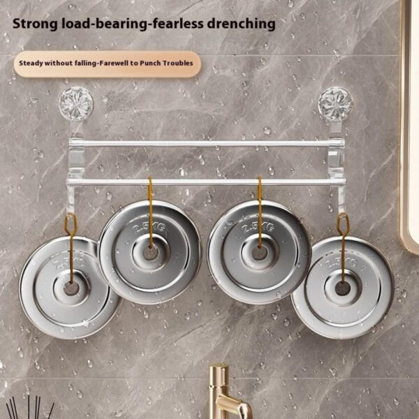 1775992202_REWOP-No-Drill-Towel-Rack-for-Bathroom-Towel-Holder-in-Bathroom-Wall-Mounted-Bathroom-Towel-Rack-–-Suction-Cup-Double-Rod-Wall-Shelf-for-Towels-Clothes-23-Inch.jpg REWOP No-Drill Towel Rack for Bathroom, Towel Holder in Bathroom, Wall Mounted Bathroom Towel Rack – Suction Cup Double Rod Wall Shelf for Towels & Clothes (23 Inch)